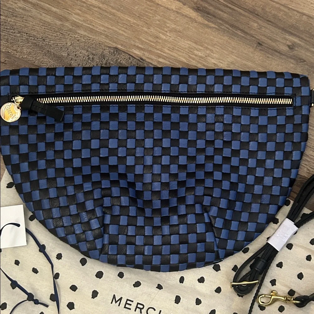 Clare V Grande Fanny Blue and Cobalt - Picture 5 of 15